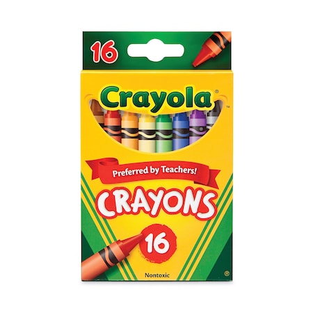 Crayola Classic Color Crayons, Peggable Retail Pack, PK16 523016
